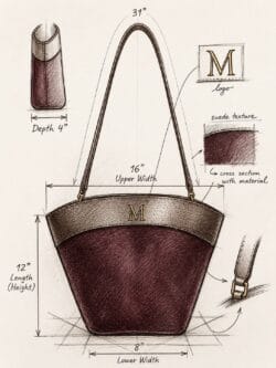 Elysian | Vine Red Premium Hand Bag - Image 8